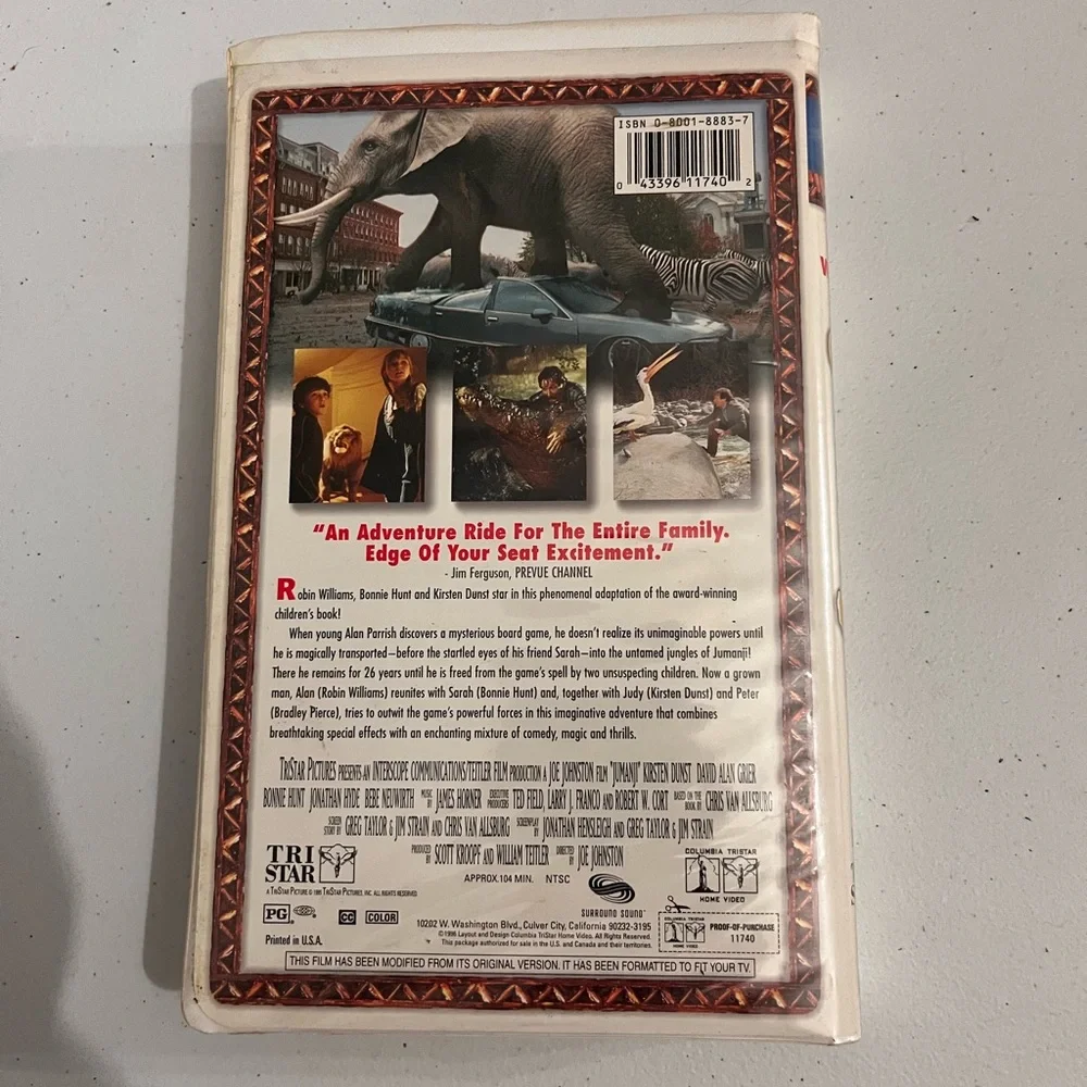 💙 Jumanji VHS Movie